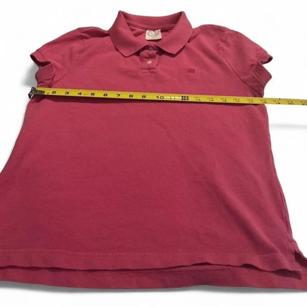 Polo Jeans Ralph Lauren Women's Pink Short Sleeve Polo Shirt Size‎ M